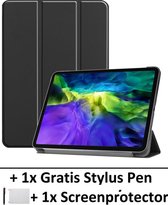 Lederen Beschermhoes - Geschikt voor Apple iPad Pro 11 Inch (2018-2020) - Zwart