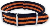 NATO Horlogeband G10 Military Nylon Strap James Bond Oranje 20mm