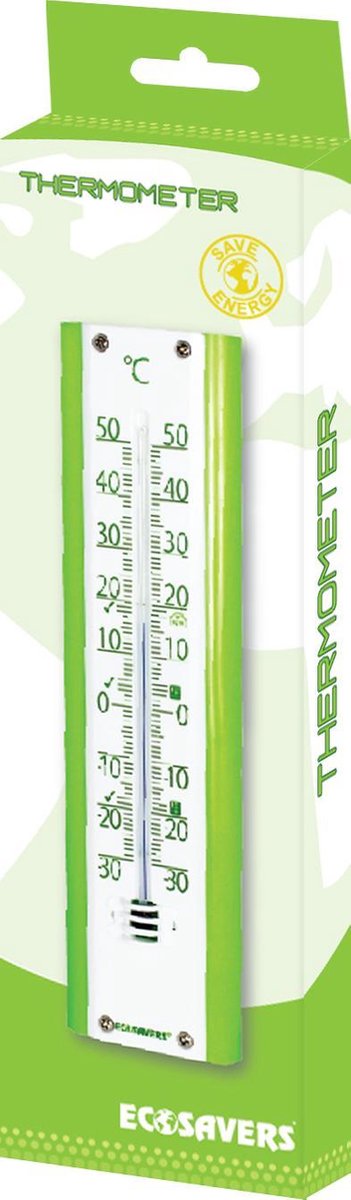etiquette voor het geval dat Romanschrijver EcoSavers Thermometer Binnen en Buiten met advieswaarden voor vriezer ,  koelkast en... | bol.com