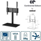 Continental Edison TV Stand Central Stand (32 '' tot 55 '')