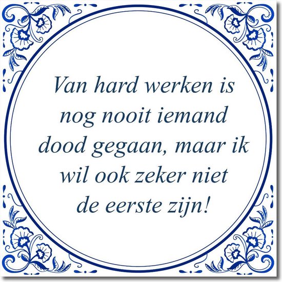 Tegeltje met hangertje