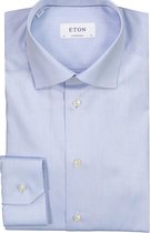 Eton  Overhemd Blauw Normaal - Maat UK16-EU41 - Heren - Never out of stock Collectie - Katoen
