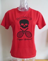 Bones Sportswear Shirt rood logo