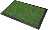 Outdoor gras deurmat met antislip rugzijde, kleur "Green", ideaal voor terras of patio, 60 cm x 40 cm