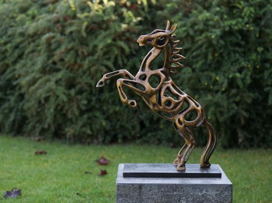 Statue de jardin - sculpture en fil de fer - Cheval - Bronzartes - 56 cm de  haut | bol.com