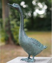 Tuinbeeld - bronzen beeld - Gans - Bronzartes - 38 cm hoog