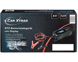 Centimeter duif deelnemen Car Xtras | Autobatterijlader Met Display | Acculader | 6 Volt | 12 Volt  |... | bol.com