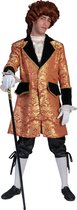 Funny Fashion - Middeleeuwen & Renaissance Kostuum - Baroque Lafleur Kostuum Man - Zwart, Goud - Maat 56-58 - Carnavalskleding - Verkleedkleding