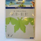 papieren slinger - vlinder - effen groen - 4 meter
