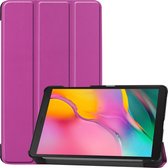 Hoes Geschikt voor Samsung Galaxy Tab A 8.0 (2019) Hoes Luxe Hoesje Book Case - Hoesje Geschikt voor Samsung Tab A 8.0 (2019) Hoes Cover - Paars