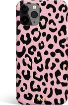 Eclatant Amsterdam - iPhone 11 Pro hoesje - Fashion Case Pink Leopard - Gratis screen protector