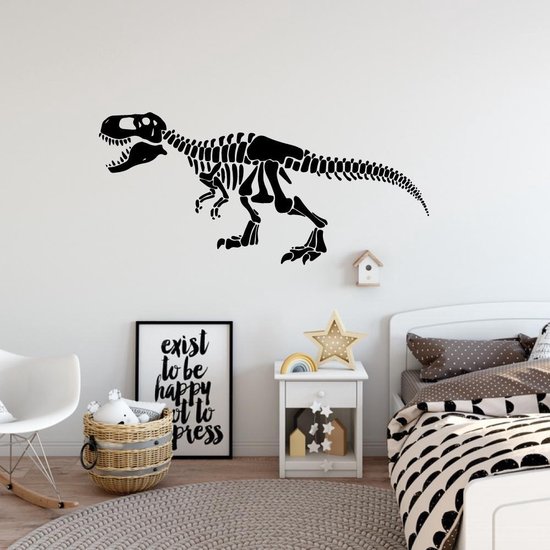 Muursticker Squelette de Dinosaurus - Zwart - 120 x 55 cm - Chambre bébé et  enfant -... | bol