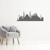 Muursticker Istanbul -  Donkergrijs -  160 x 63 cm  -  woonkamer  steden  alle - Muursticker4Sale