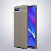 Litchi Texture TPU schokbestendige hoes voor OPPO K1 (grijs)