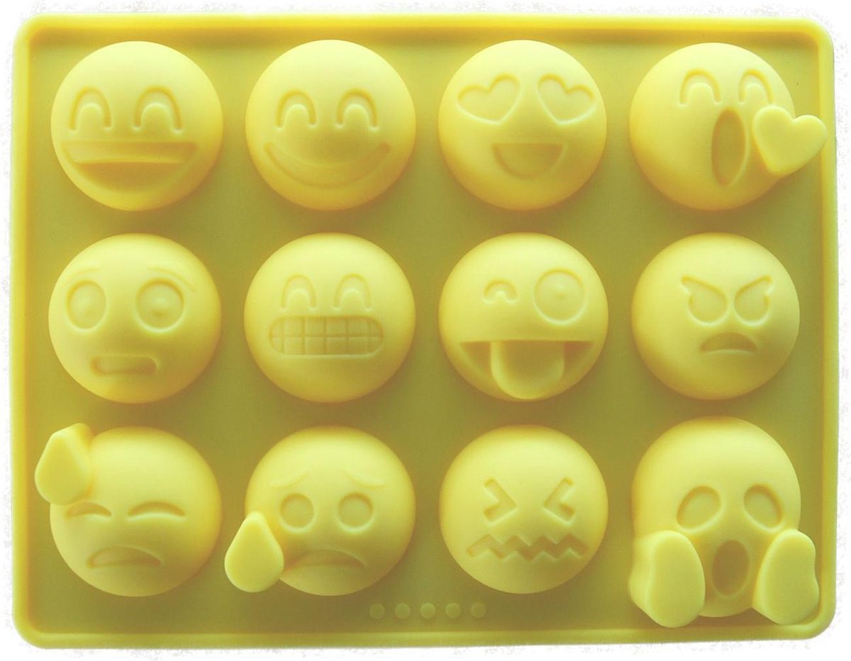 EMOJI IJsklontjesvorm - Chocolaatjesvorm - Fondantvorm