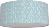 Plafondlamp Roozje - Geometrisch patroon mint - 35cm