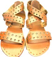 Seafolly Walkabout Leather Eyelet Sandal - Dames Zomerschoenen Sandalen Maat 39