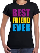 Best friend ever / Beste vriend ooit fun t-shirt zwart dames XS