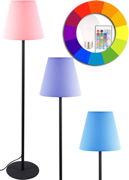 Staande buitenlamp - Tuinlamp staand - LED kleurenlicht mogelijk - 135cm - INCLUSIEF... bol.com
