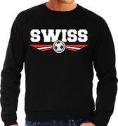 Zwitserland / Switzerland / Swiss landen / voetbal sweater zwart heren M