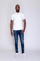 Mezaguz - Heren Polo - Plommer - White-Maat L