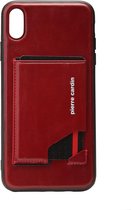 Rood hoesje van Pierre Cardin - Backcover - Stijlvol - Leer - iPhone XR - Luxe cover