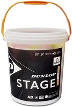 Dunlop Mini-tennisbal Stage 2 Rubber/vilt Oranje/geel 60 Stuks