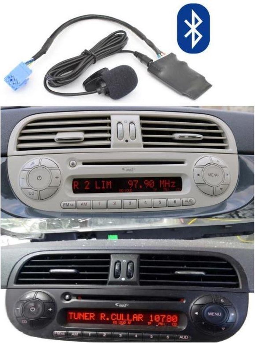 Uit Picknicken Inloggegevens Fiat - 500 - Bluetooth - Audio - Streaming - AD2P - Adapter - Blue And Me -  500C -... | bol.com