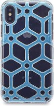 Backcover hoesje voor Apple iPhone X- Apple iPhone Xs - Blauw- 8719273267806