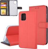 Rood hoesje iPhone 11 - Book Case - Pasjeshouder - Magneetsluiting