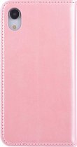 Roze hoesje iPhone XR Book Case - Pasjeshouder - Magneetsluiting