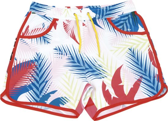 Meisjes zwemshort " As pink as a flamingo " maat L