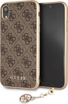 iPhone XR hoesje - Guess - Bruin - Kunstleer