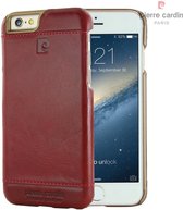 Rood hoesje van Pierre Cardin - Backcover - Leer - iPhone 6-6S - Luxe cover