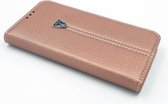 Roze hoesje Samsung Galaxy S6 Book Case - Pasjeshouder - Magneetsluiting (G920F)