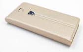 Goud hoesje iPhone 6-6S - Book Case - Pasjeshouder - Magneetsluiting