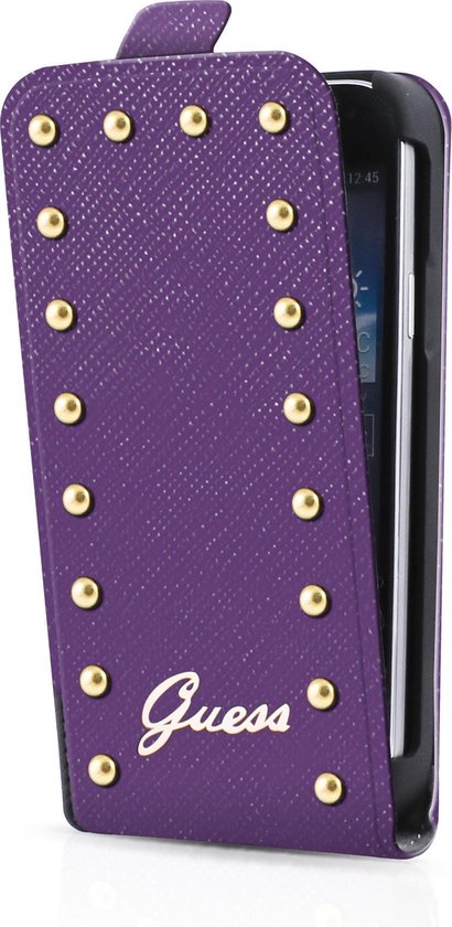 Guess - Studded Flip Case - iPhone 5c - paars | bol.com