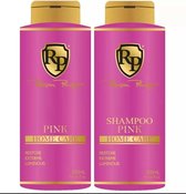 KIT SHAMPOOING & PATINE PINK HOME CARE ROBSON PELUQUERO 2 X 300 ML