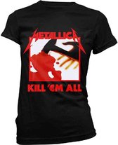 Metallica Dames Tshirt -M- Kill Em All Tracks Zwart