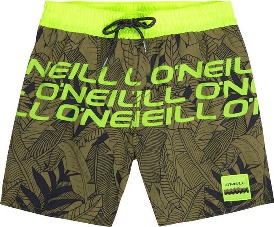 O'Neill Zwembroek Kind Stacked - Green Aop W/ Yellow - 176 | bol.com