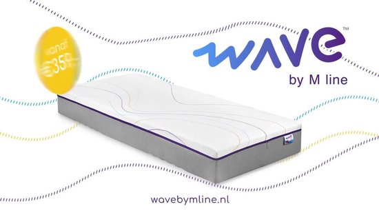 Wave by M line matras 80 x 210 cm | 1+1 gratis | Koudschuim matras | 5  comfortzones |... | bol.com
