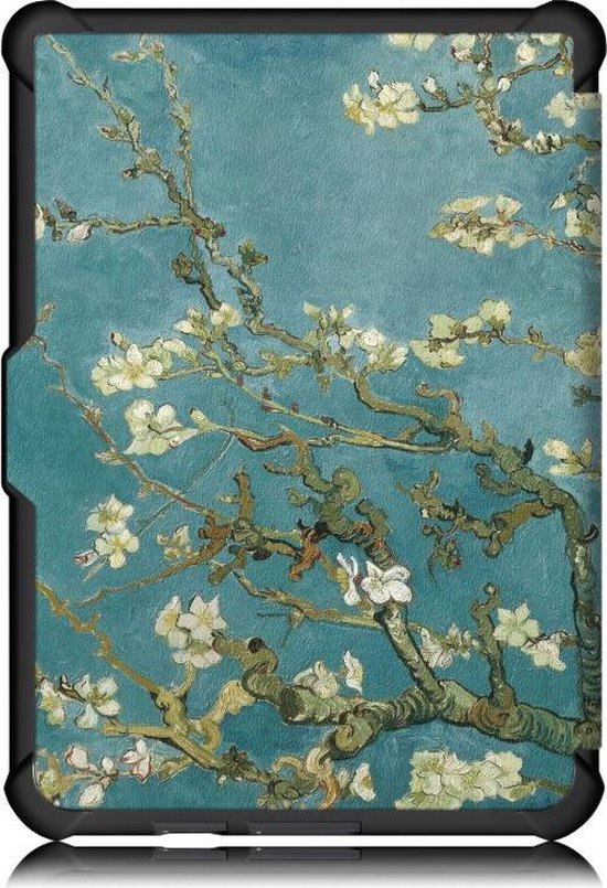 - Kobo Clara HD Cover Met Magnetische Sluiting en Auto Sleep Functie - Origami - Amandelbloesem van Gogh - Limited Edition - High Quality