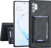 Samsung Galaxy Note 10 Plus UNIQ Accessory Zwart Backcover hoesje Pasjeshouder - 2 Kijkstanden - Kunstleer
