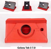 Samsung Galaxy Tab 3 7.0 Draaibare tablethoes Rood voor bescherming van tablet (T210)