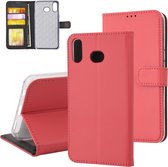 Rood hoesje Samsung Galaxy A6s - Book Case - Pasjeshouder - Magneetsluiting