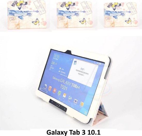 Geelachtig Tutor Verdorren Samsung Galaxy Tab 3 10.1 Smart Tablethoes Print voor bescherming van tablet  (P5210)-... | bol.com