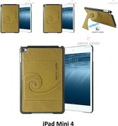 Apple iPad Mini 4 Geel Smart Case - Back Cover Tablethoes