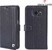 Pierre Cardin Zwart hoesje voor Galaxy S6 Edge - Book Case - Pasjeshouder met Magneetsluiting