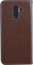 Bruin hoesje Samsung Galaxy J8 (2018) - Book Case - Pasjeshouder - Magneetsluiting (J810F)