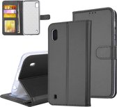 Porte-cartes Samsung Galaxy A10 2019 Noir Type de livre - Fermeture magnétique - Plastique TPU